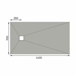 ABACUS Tileable Shower Tray 900 X 1600mm End Centre Drain - Premium Wetroom Solution -Bathroom Sales Shop EMST 10 1020 TECH rd