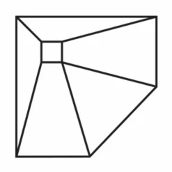 ABACUS Tileable Wetroom Pentagon Shower Tray 900x900 with Corner Drain | Premium Wetroom Solution -Bathroom Sales Shop EMST 15 1505 TECH rd