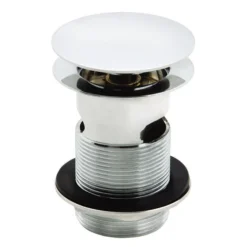 Push Button Basin Waste, Slotted, Easy Clean by Nuie - Durable Plumbing Solution