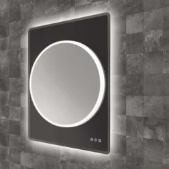 HIB Frontier 70 LED Bathroom Mirror 700mm - Modern Illuminated Vanity Mirror with Energy-Efficient LEDs