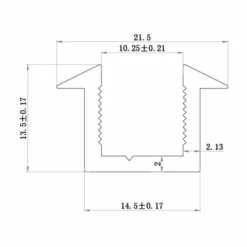 ABACUS Wet Room 10mm Glass Recessed Channel 2000mm - Brushed Bronze | Premium Wetroom Shower Screen Support -Bathroom Sales Shop GCRC 20 10xx TECH rd 1