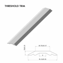 ABACUS Wet Room 8mm Glass Recessed Channel 2000mm - Chrome | Premium Shower Screen Support -Bathroom Sales Shop GCRT 01 1012 IMAGE