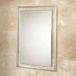 HIB Georgia 600 Decorative Bathroom Mirror - 600mm - Stylish & Functional 12 HIB Georgia 600 Decorative Bathroom Mirror - 600mm - Stylish & Functional -Bathroom Sales Shop Georgia4 1