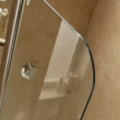 Sommer Extended Radius Over Bath Screen With Fixed Panel - Premium Hinged Shower Screen -Bathroom Sales Shop Glass detail RT