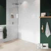 ABACUS 8mm Wetroom Shower Screen Glass 835mm - Stylish & Durable Walk-In Shower Solution -Bathroom Sales Shop Glass Width Fixed Wet Room Screen 8mm 835mm 1