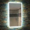 HIB Globe 45 Ambient LED Bathroom Mirror | Modern Illuminated Bathroom Accessory -Bathroom Sales Shop Globe 45 Roomset 2