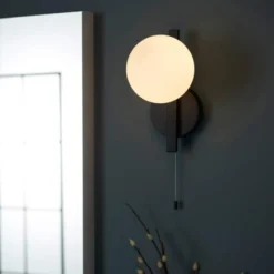 Gressingham Matt Black Wall Light - Modern Bathroom Lighting -Bathroom Sales Shop Gressingham Matt Black Wall Light Lifestyle5