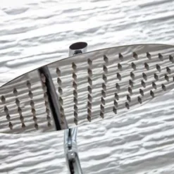 Polo Oval Dual Head Exposed Shower with Metal Fixed Head - Premium Rigid Riser Shower Kit -Bathroom Sales Shop HBS Shower004 Detail2 small