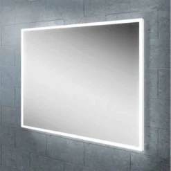 HIB Globe 90 LED Ambient Mirror - Modern Bathroom Vanity Mirror with Adjustable Lighting