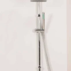 Troon Overhead Twin Shower Rigid Riser Kit - Premium Shower Slide Rail Kit by Highlife Bathrooms