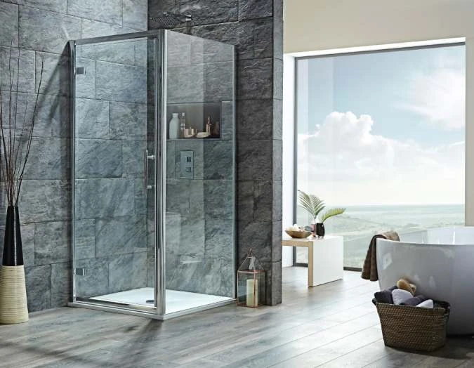 Scudo S8 Hinged Shower Door - 760mm | Premium Hinged Shower Enclosure | Easy Installation 4 Scudo S8 Hinged Shower Door - 760mm | Premium Hinged Shower Enclosure | Easy Installation - Image 2