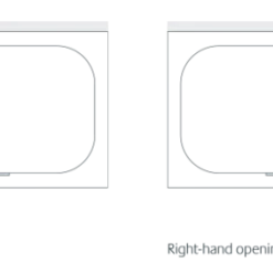 Lakes Bathrooms Hinged Bath Screen - 1000-1015 x 1500mm, Silver | Durable Shower Enclosure 5 Lakes Bathrooms Hinged Bath Screen - 1000-1015 x 1500mm, Silver | Durable Shower Enclosure -Bathroom Sales Shop Hinged Bath Screen Tech Drawing