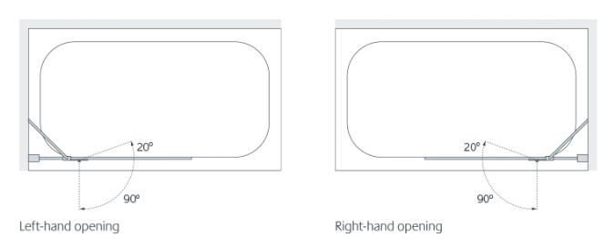 Lakes Bathrooms Hinged Bath Screen - 1000-1015 x 1500mm, Silver | Durable Shower Enclosure 4 Lakes Bathrooms Hinged Bath Screen - 1000-1015 x 1500mm, Silver | Durable Shower Enclosure - Image 2