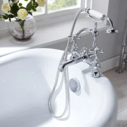Edwardian Bath Shower Mixer Tap - Holborn London 1855 | Traditional Taps -Bathroom Sales Shop Holburn Edwardian Bath Shower Mixer FO2015