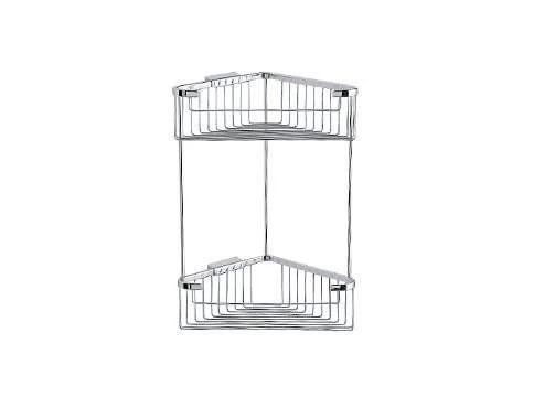 Inda Hotellerie Chrome Corner Shower Basket AV032A – Durable Bathroom Organiser 3 Inda Hotellerie Chrome Corner Shower Basket AV032A – Durable Bathroom Organiser
