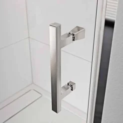 Roman Innov8 Hinged Shower Door with In-Line Panel 1200mm - Alcove Fitting -Bathroom Sales Shop Innov8 handle 1