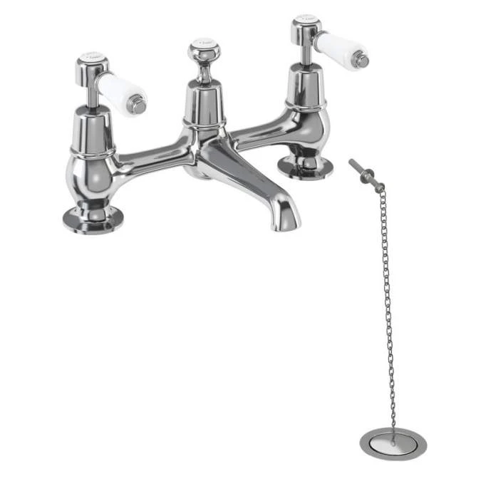 Burlington Kensington Traditional Bridge Basin Mixer Tap - Premium Bathroom Tap 3 Burlington Kensington Traditional Bridge Basin Mixer Tap - Premium Bathroom Tap