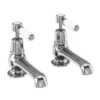 Burlington Kensington 5" Long Nose Traditional Basin Taps | Premium Quality | Chrome Finish -Bathroom Sales Shop KE2