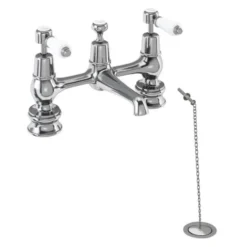 Burlington Kensington Traditional Bridge Basin Mixer Tap - Premium Bathroom Tap 7 Burlington Kensington Traditional Bridge Basin Mixer Tap - Premium Bathroom Tap -Bathroom Sales Shop KER10 chain