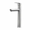 Aysgarth Brushed Nickel Monobloc Kitchen Sink Mixer Tap – Stylish & Durable -Bathroom Sales Shop KTAP016BN CUT OUT 001