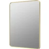 Kaiya 600 X 800mm Rectangle Bathroom Mirror - Brushed Brass Frame | Modern & Stylish -Bathroom Sales Shop Kaiya Rectangular