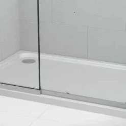 Kudos Pinnacle 8 760mm Left Hand Hinged Shower Door for Recess - Premium Quality -Bathroom Sales Shop Kudos Kstone Shower Tray Image