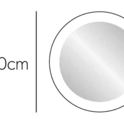 HIB Libra LED Illuminated Magnifying Mirror - 10X Magnification, Adjustable Brightness, Perfect for Bathroom Vanity -Bathroom Sales Shop L 2015 4 1 13 50 36 956