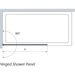 Alassio 700mm Hinged Wetroom Screen with 8mm Glass - Stylish & Durable Shower Enclosure by Lakes Showering Spaces Coastline -Bathroom Sales Shop L 2017 1 4 5 54 31 224