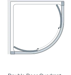 Lakes Classic 1000 Double Door Quadrant Shower Enclosure - Premium Quality -Bathroom Sales Shop LAKES DBL DOOR QUADRANT SPECS 1