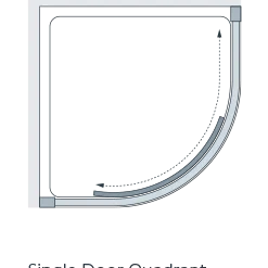 Lakes Classic 1000 Single Door Quadrant Shower Enclosure - Premium Shower Solution -Bathroom Sales Shop LAKES SGL DOOR QUADRANT SPECS