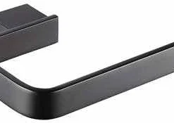 The White Space Toilet Roll Holder - Black - LEG1B | Modern Bathroom Accessory