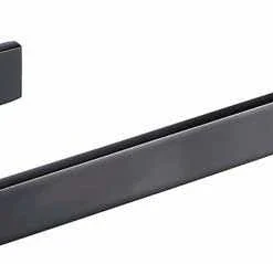 The White Space Towel Ring - Black | Modern Bathroom Accessory