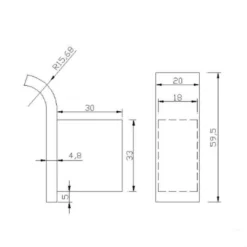 The White Space Robe Hook - Black | Elegant Bathroom Accessory -Bathroom Sales Shop LEG4 TECH 1