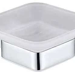 The White Space Soap Dish - Chrome | Elegant Bathroom Accessory