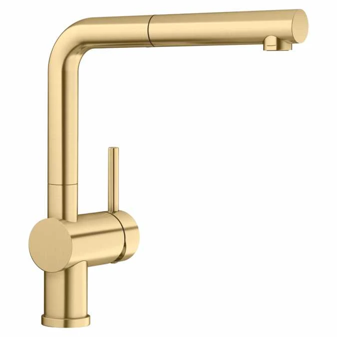 Blanco Linus S Satin Gold Kitchen Tap - 526684 | Monobloc Kitchen Tap | Premium Design 3 Blanco Linus S Satin Gold Kitchen Tap - 526684 | Monobloc Kitchen Tap | Premium Design