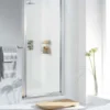 750mm White Pivot Shower Door - Lakes Classic Collection | Premium Quality -Bathroom Sales Shop Lakes Bathrooms Pivot Shower Doors 2 3