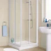 800mm Corner Entry Shower Enclosure - Lakes Classic Collection -Bathroom Sales Shop Lakes Framed Corner Entry Enclosure main 1 1