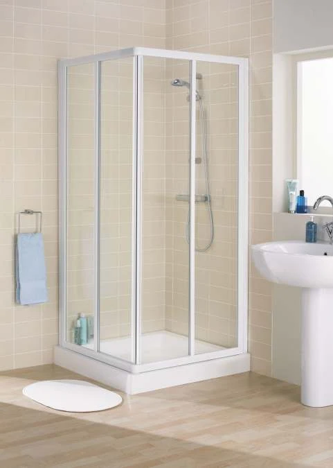 750mm White Corner Entry Shower Enclosure | Lakes Classic Collection 3 750mm White Corner Entry Shower Enclosure | Lakes Classic Collection