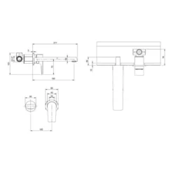 Villeroy & Boch Liberty Wall Mounted Single Lever Basin Mixer Tap - Chrome, 195mm Spout 15 Villeroy & Boch Liberty Wall Mounted Single Lever Basin Mixer Tap - Chrome, 195mm Spout -Bathroom Sales Shop Liberty 195 wall basin mixer tech