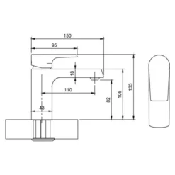 Villeroy & Boch Liberty Single Lever Mini Basin Mixer Tap With Pop Up Waste Chrome - Premium Bathroom Tap -Bathroom Sales Shop Liberty mini basin mixer tech