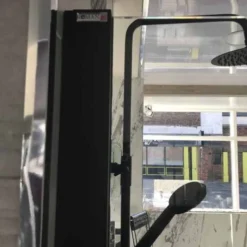 Roman Lumin8 Pivoting Bath Screen - Matt Black Frame | Easy Installation & Modern Design -Bathroom Sales Shop Lumin8 Pivoting Bath Screen Image 7