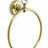 Oriental Crystal Towel Ring - Chrome, Gold or Black Chrome | Bathroom Elegance by Origins Living 1 Oriental Crystal Towel Ring - Chrome, Gold or Black Chrome | Bathroom Elegance by Origins Living -Bathroom Sales Shop MA07S G oriental crystal towel ring gold