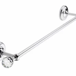 Oriental Crystal 520mm Towel Rail in Chrome, Gold or Black Chrome - Stylish Bathroom Essentials by Origins Living