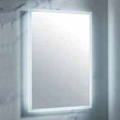Hosta 500x700mm LED Bathroom Mirror with Shaver Socket - Modern Illuminated Mirror