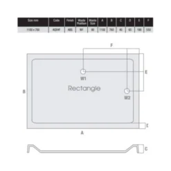MX Elements 1100 x 760 Anti-Slip Rectangular Stone Resin Shower Tray | Durable & Stylish 9 MX Elements 1100 x 760 Anti-Slip Rectangular Stone Resin Shower Tray | Durable & Stylish -Bathroom Sales Shop MX 1100 x 760 ASXHF Tech
