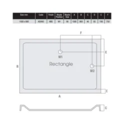MX Elements 1500 x 900mm Anti-Slip Rectangular Stone Resin Shower Tray | Durable & Easy to Clean -Bathroom Sales Shop MX 1500 x 900 ASXHO Tech