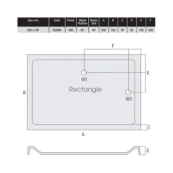 MX Elements 800 X 700 Rectangular Stone Resin Low Profile Shower Tray | Durable & Stylish -Bathroom Sales Shop MX 800 x 700 ASSMA Tech 1