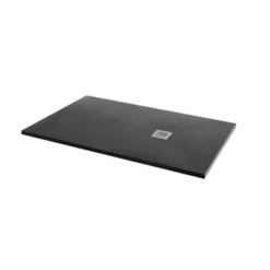 MX Minerals 1400 X 800mm Jet Black Slate Effect Shower Tray - Premium Quality