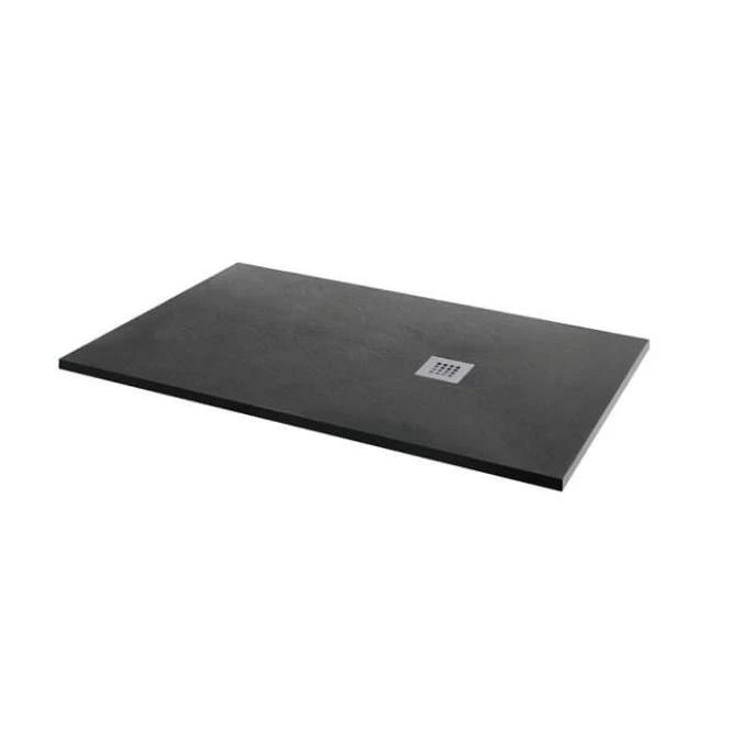 MX Minerals 1000x800mm Jet Black Slate Effect Shower Tray | Durable & Stylish Shower Base 3 MX Minerals 1000x800mm Jet Black Slate Effect Shower Tray | Durable & Stylish Shower Base