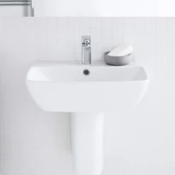 Britton MyHome Mini Basin Mixer Tap with Waste | Modern Bathroom Tap -Bathroom Sales Shop MYMBMC RS